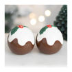 Picture of XMAS PUDDING SALT AND PEPPER SHAKERS